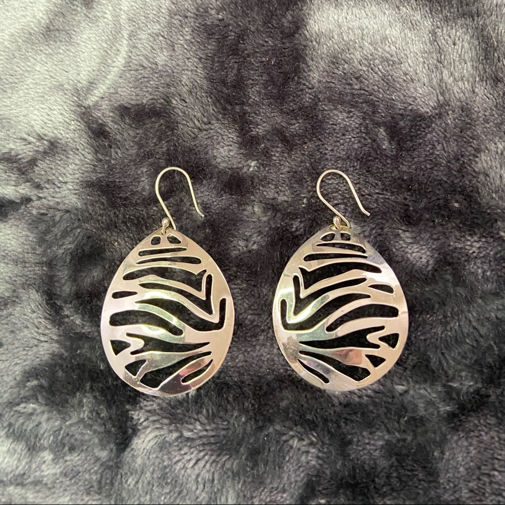 Teardrop Earrings with Open Design